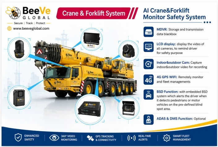 BeeVe Global crane and forklift monitor safety system